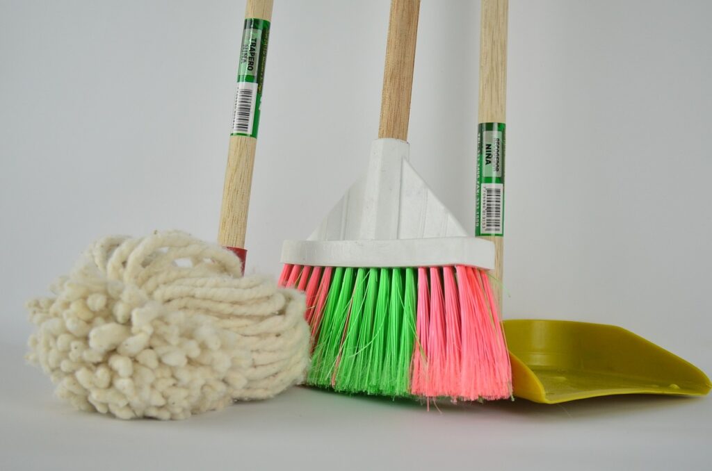 Mop dust pan and broom | Rockford Floor Covering